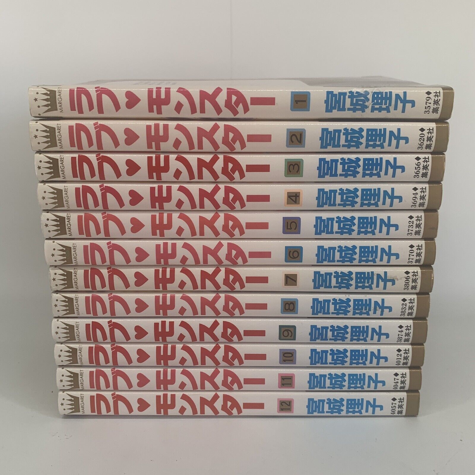 Margaret Comics LOVE MONSTER Riko Miyagi Japanese Manga PB Set 1-12 Complete Lot