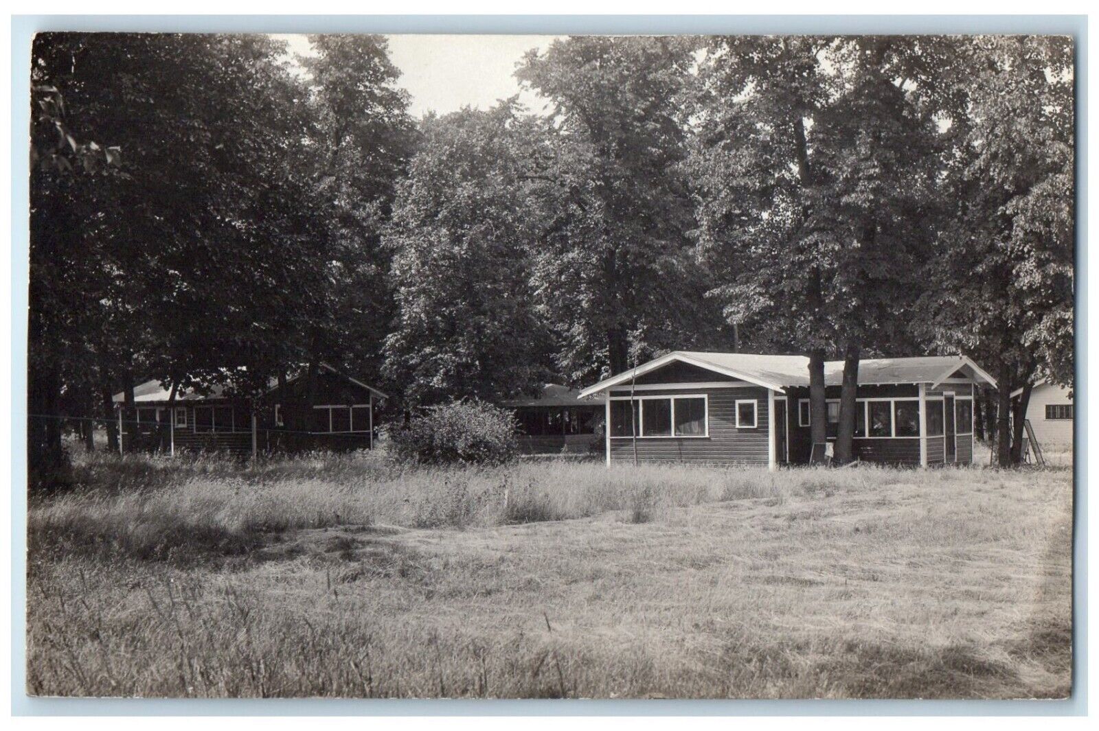c1910's Cedar River Cabins Cedar Rapids Iowa IA RPPC Photo Antique Postcard