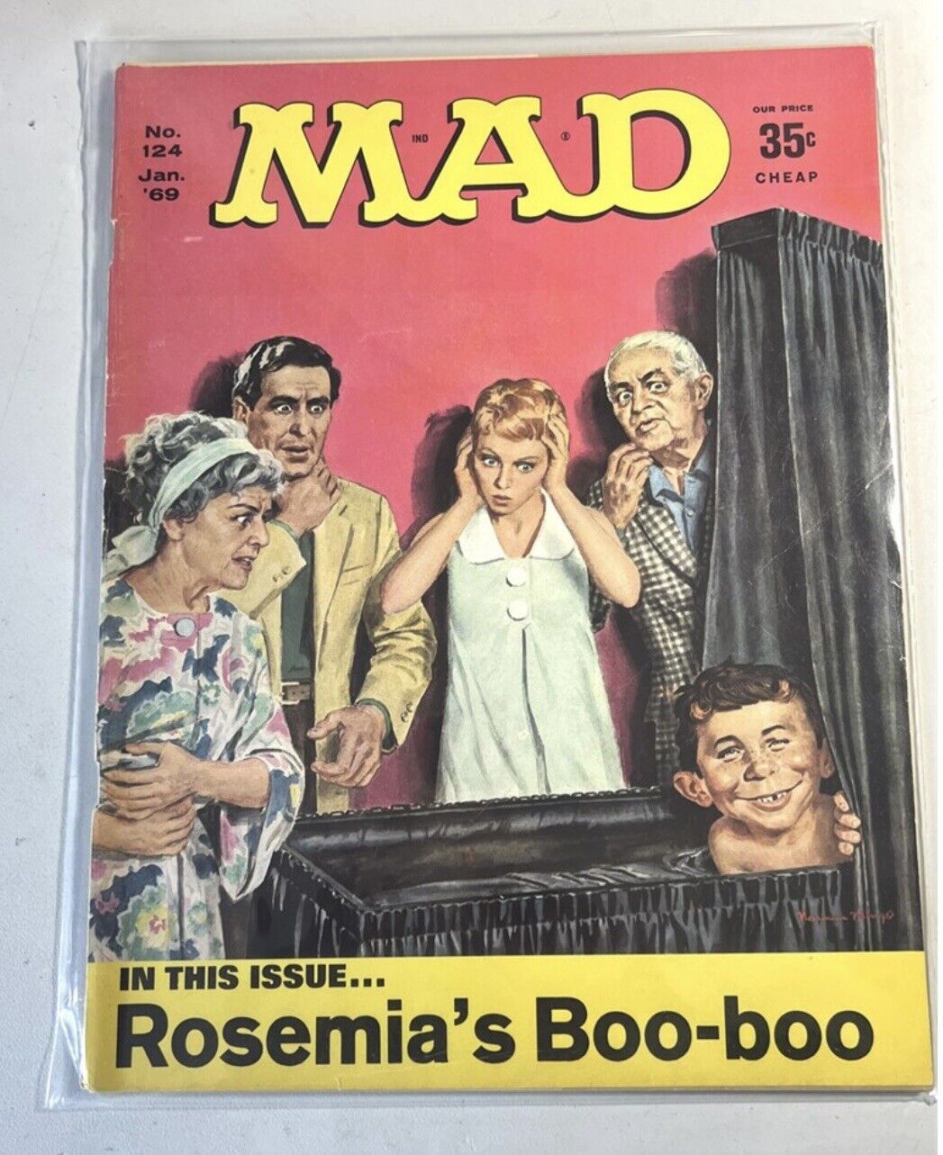 OLD MAD MAGAZINE #124 - Jan 1969 - Rosemia’s Boo Boo