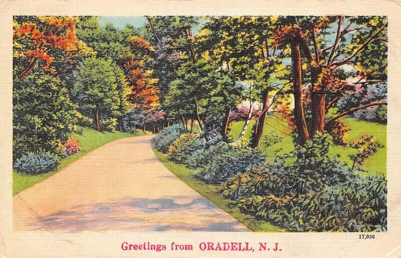 Greetings from Oradell NJ linen