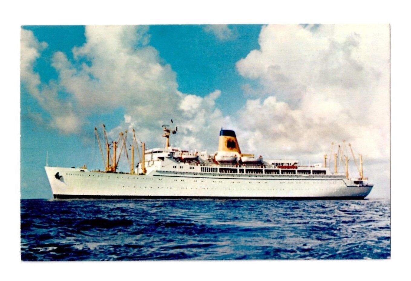 SS Monterey Matson Lines Luxury Liner Launched October 1931 Postcard Un-posted
