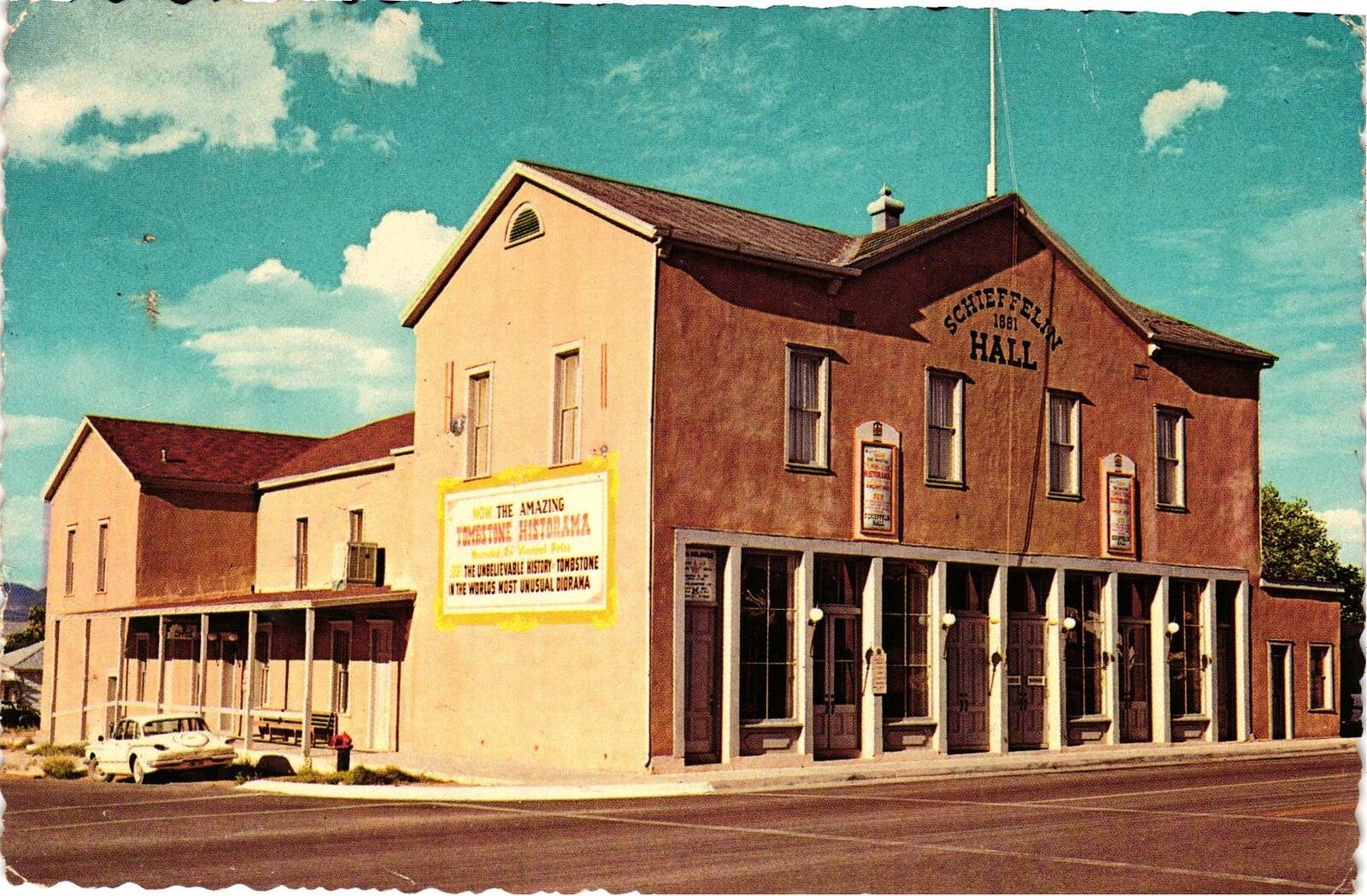 Vintage Postcard 4x6- SCHIEFFELIN HALL, TOMBSTONE, AZ. 1960-80s