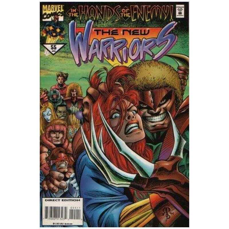 New Warriors (1990 series) #55 in Near Mint minus condition. Marvel comics [x`