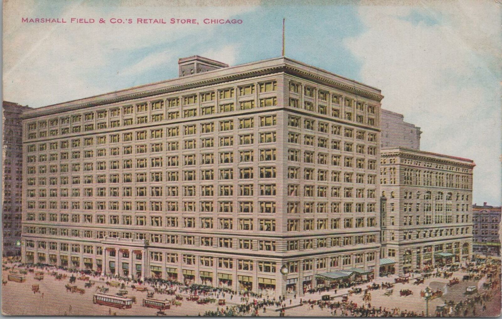 Postcard Marshall Field & Co Retail Store Chicago IL 