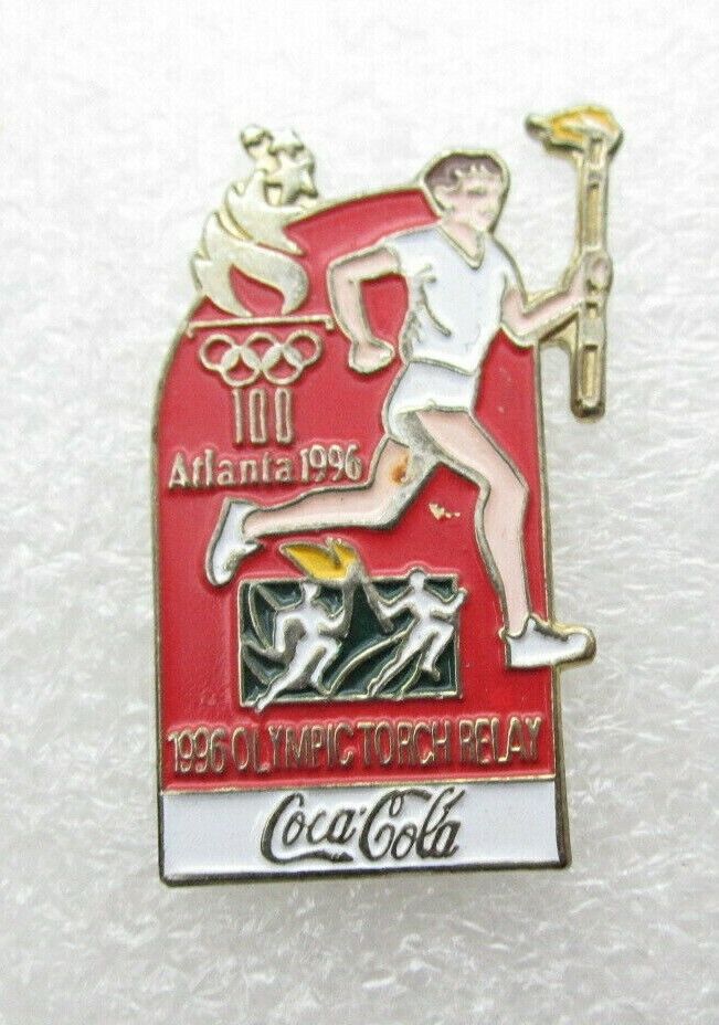 Vtg 1996 Atlanta Torch Relay Olympic Lapel Pin (B677)