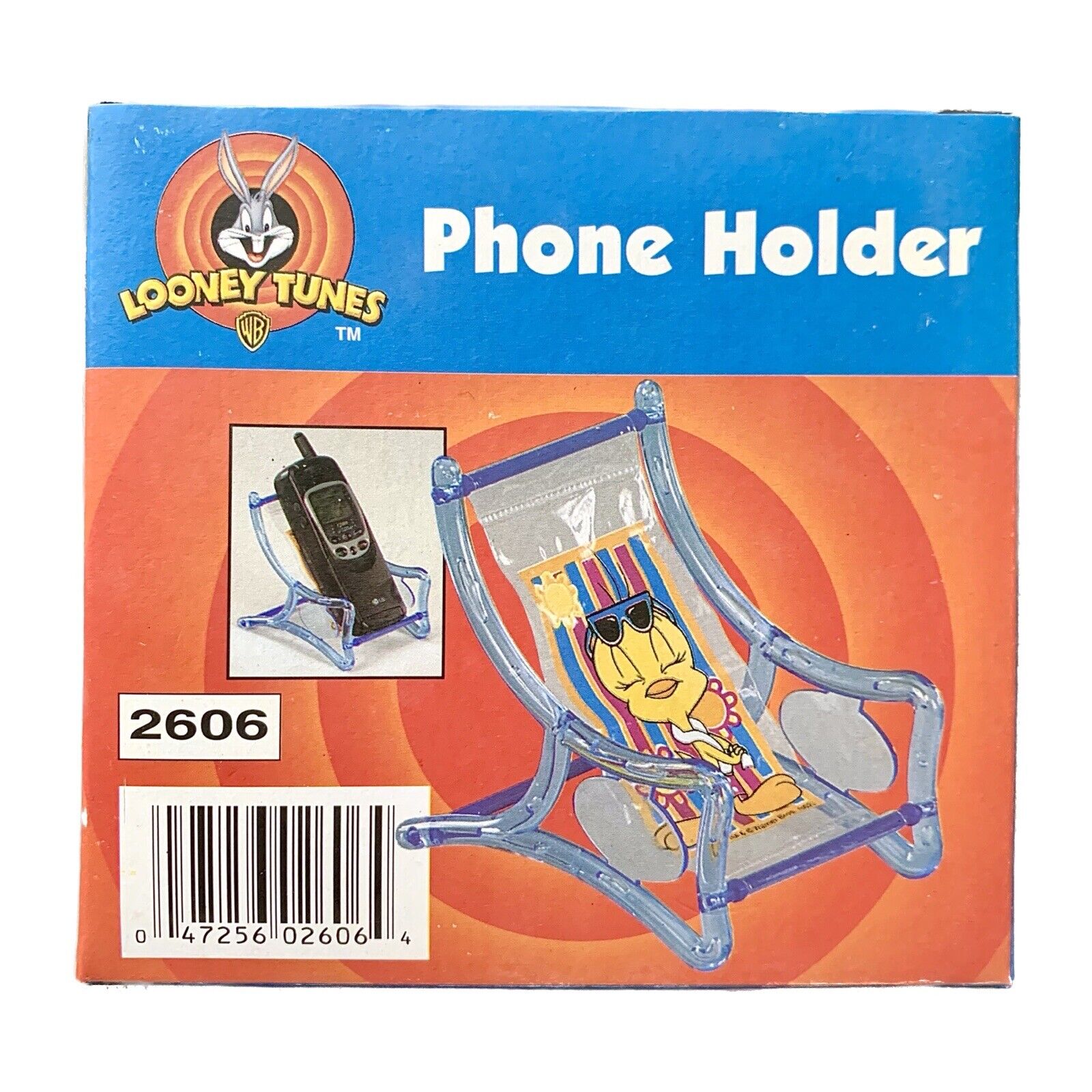 Vintage Looney Tunes Tweety Bird Cell Phone Holder Beach Chair New Original Box