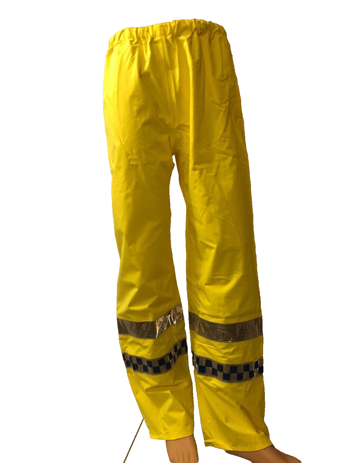 Ex Police Hi Vis Waterproof Over Trousers Security Emergency Workwear
