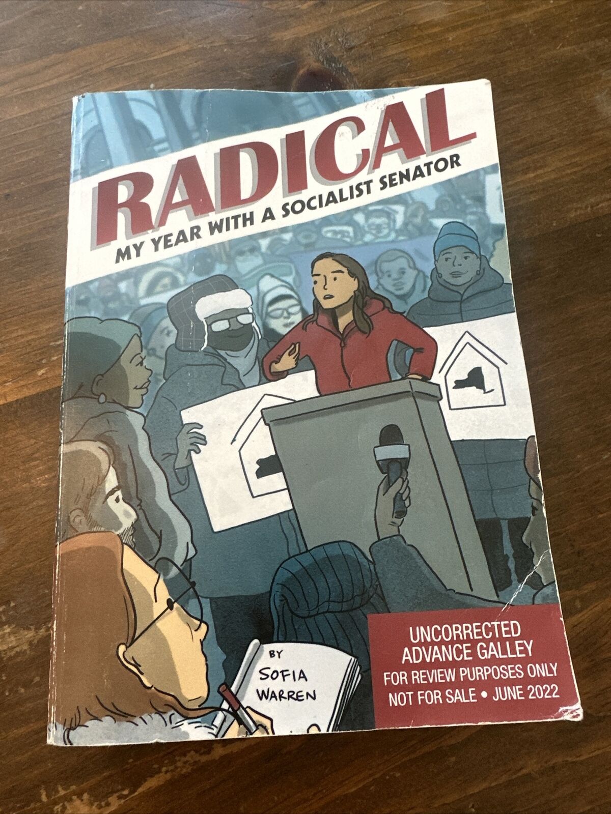 Sofia Warren Radical My Year with a Socialist Senator Graphic Novel Galley