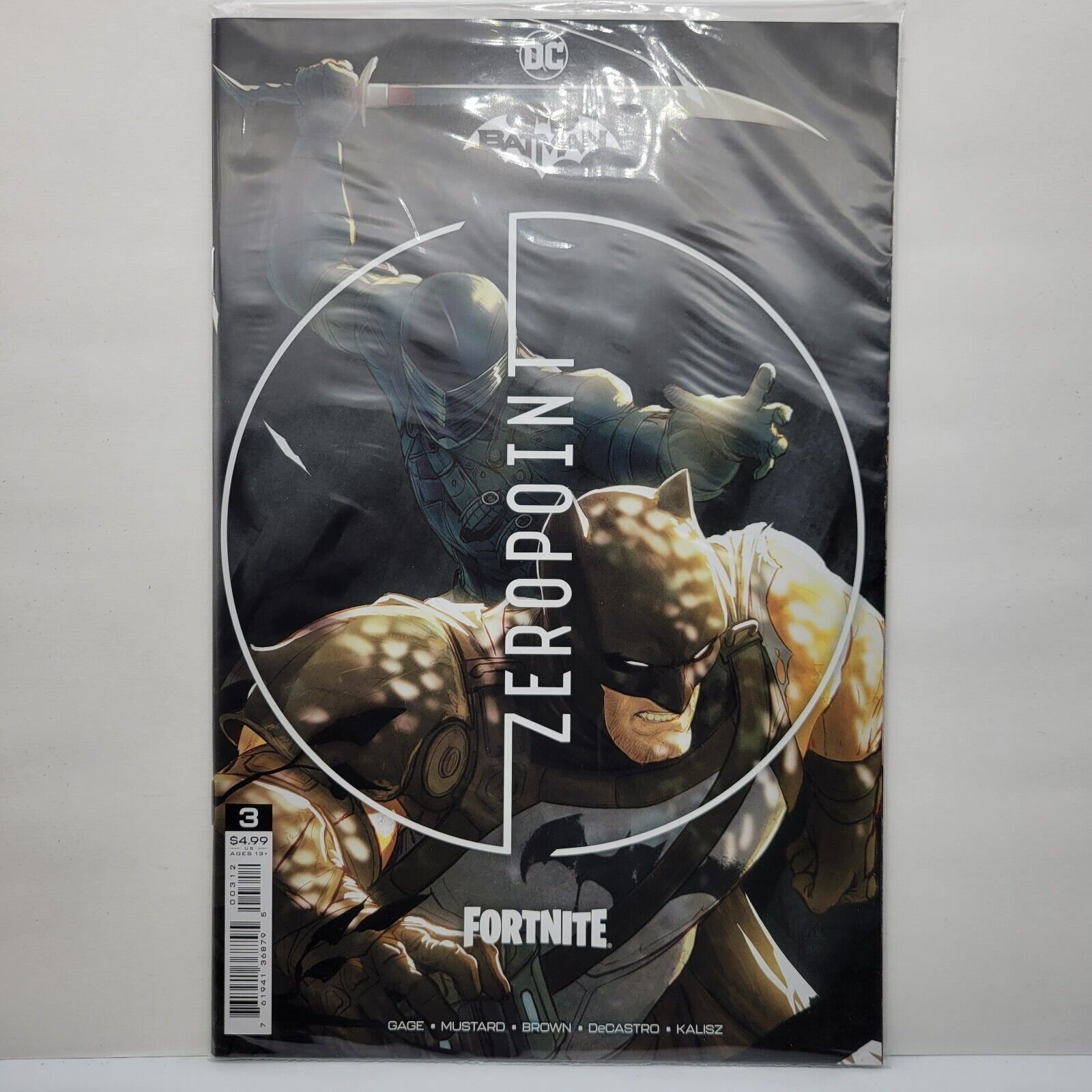 Batman Fortnite Zero Point #3 2nd Print Mikel Janin Sealed Variant Cover 2021 DC