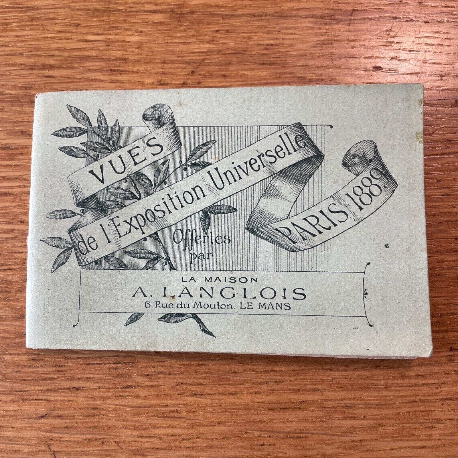CHROMO LE MANS Chocolat BESNIER LANGLOIS leaflet - UNIVERSAL EXHIBITION - 19th century