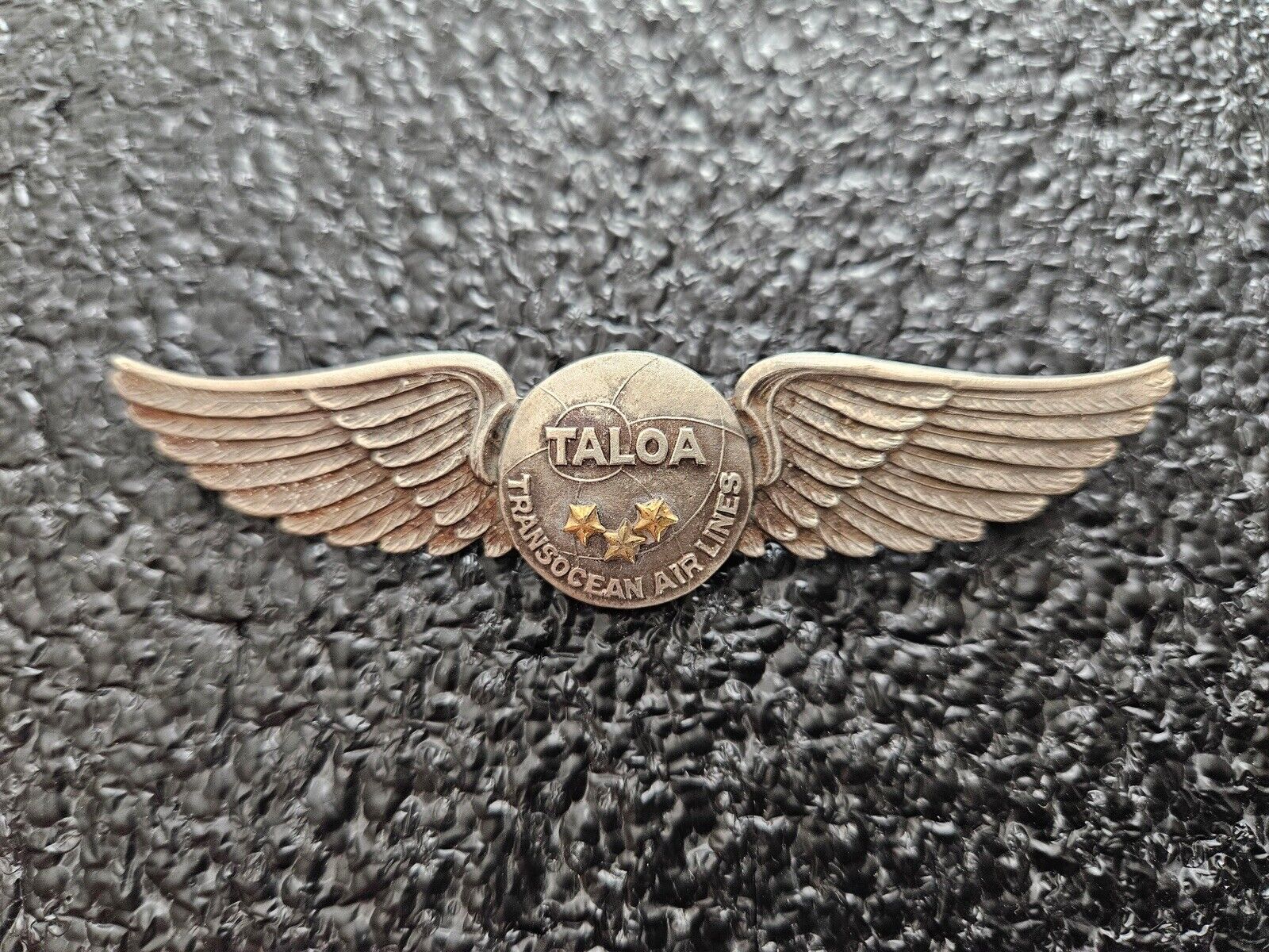 Vintage TALOA Transocean Airlines Captain\'s Pilot’s Wings Rare