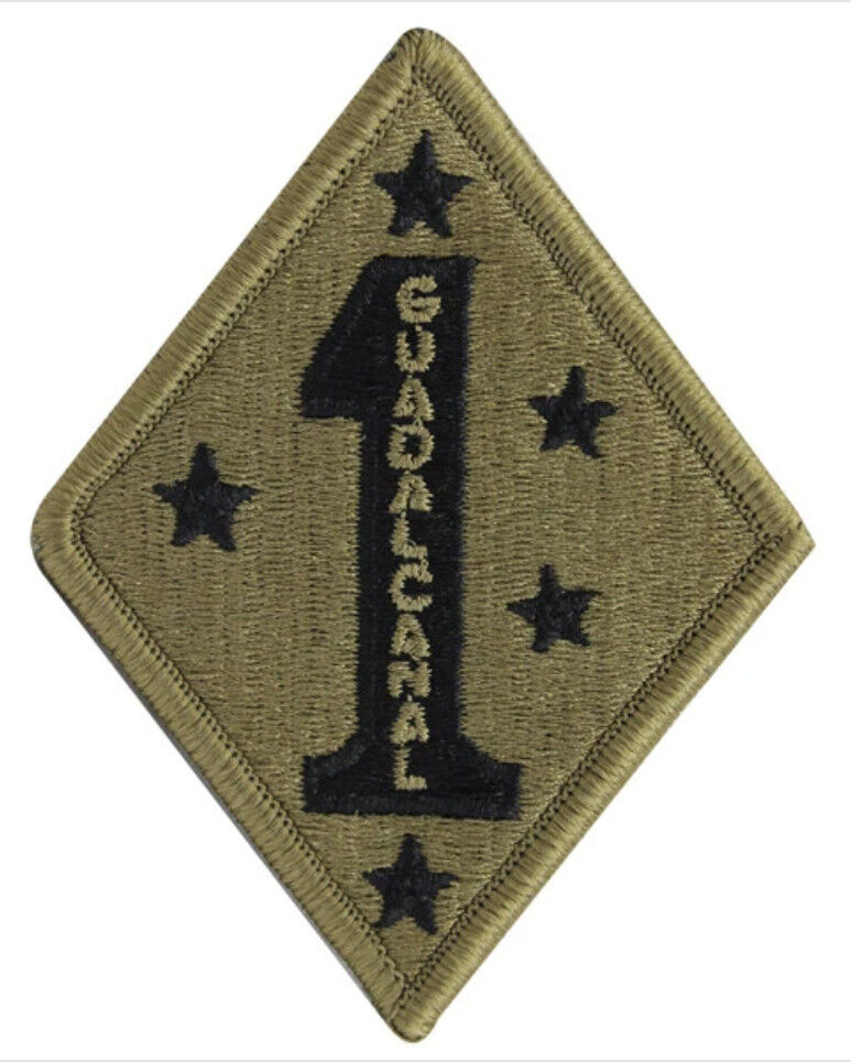 Marine USMC 1st Division Guadalcanal OCP subdued Hook Back PATCH