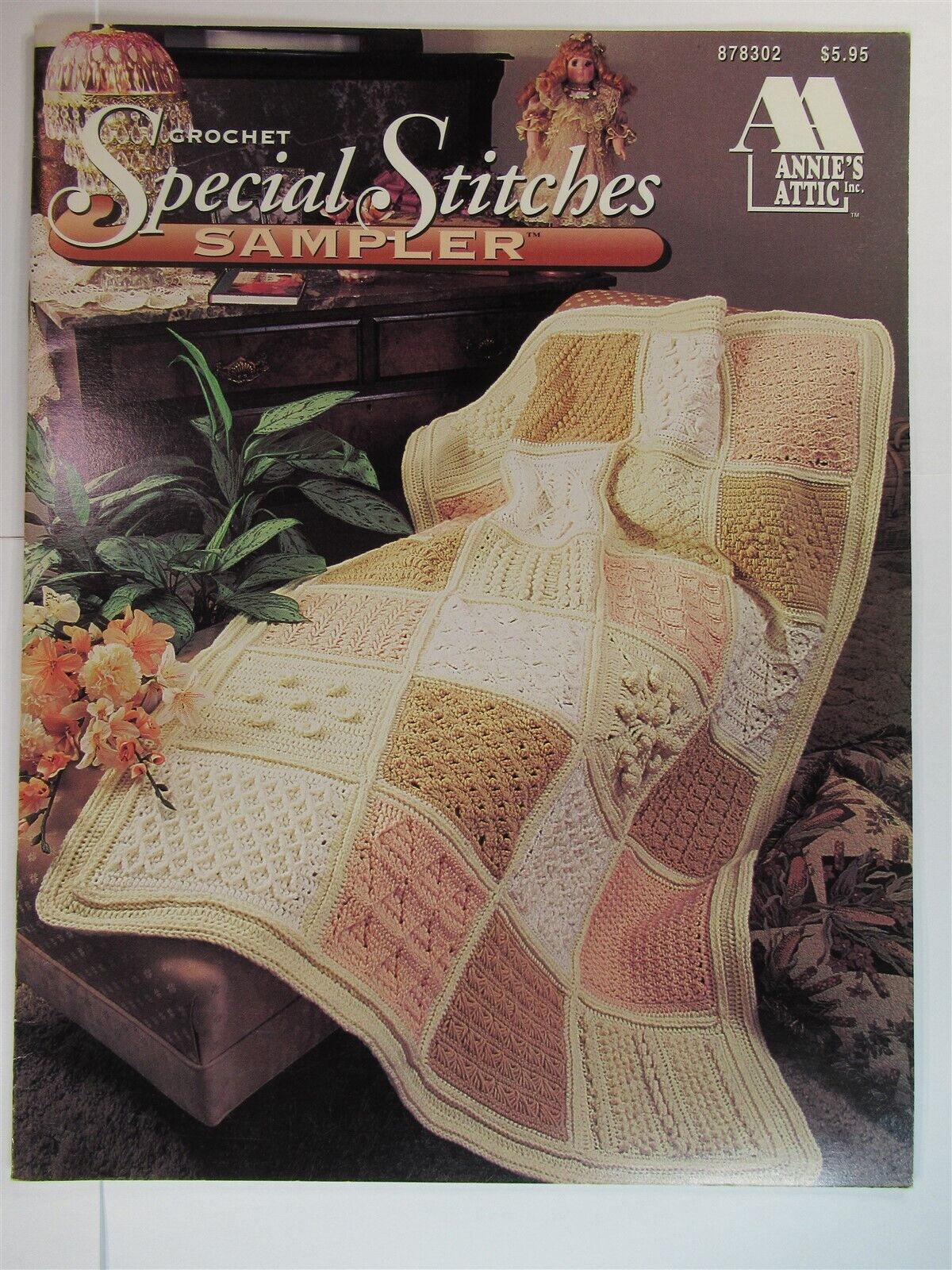 1994 Annie\'s Attic 878302 Crochet SPECIAL STITCHES SAMPLER 