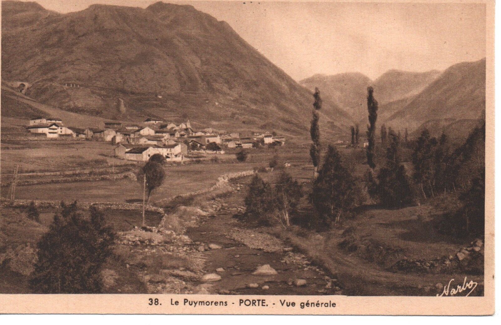 CPA - Le Puymorens - DOOR - general view