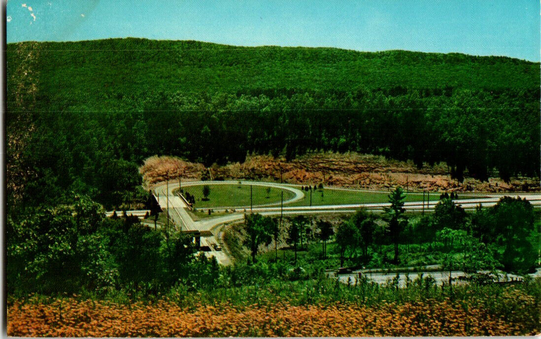 Fort Littleton Interchange, Pennsylvania Turnpike postcard.