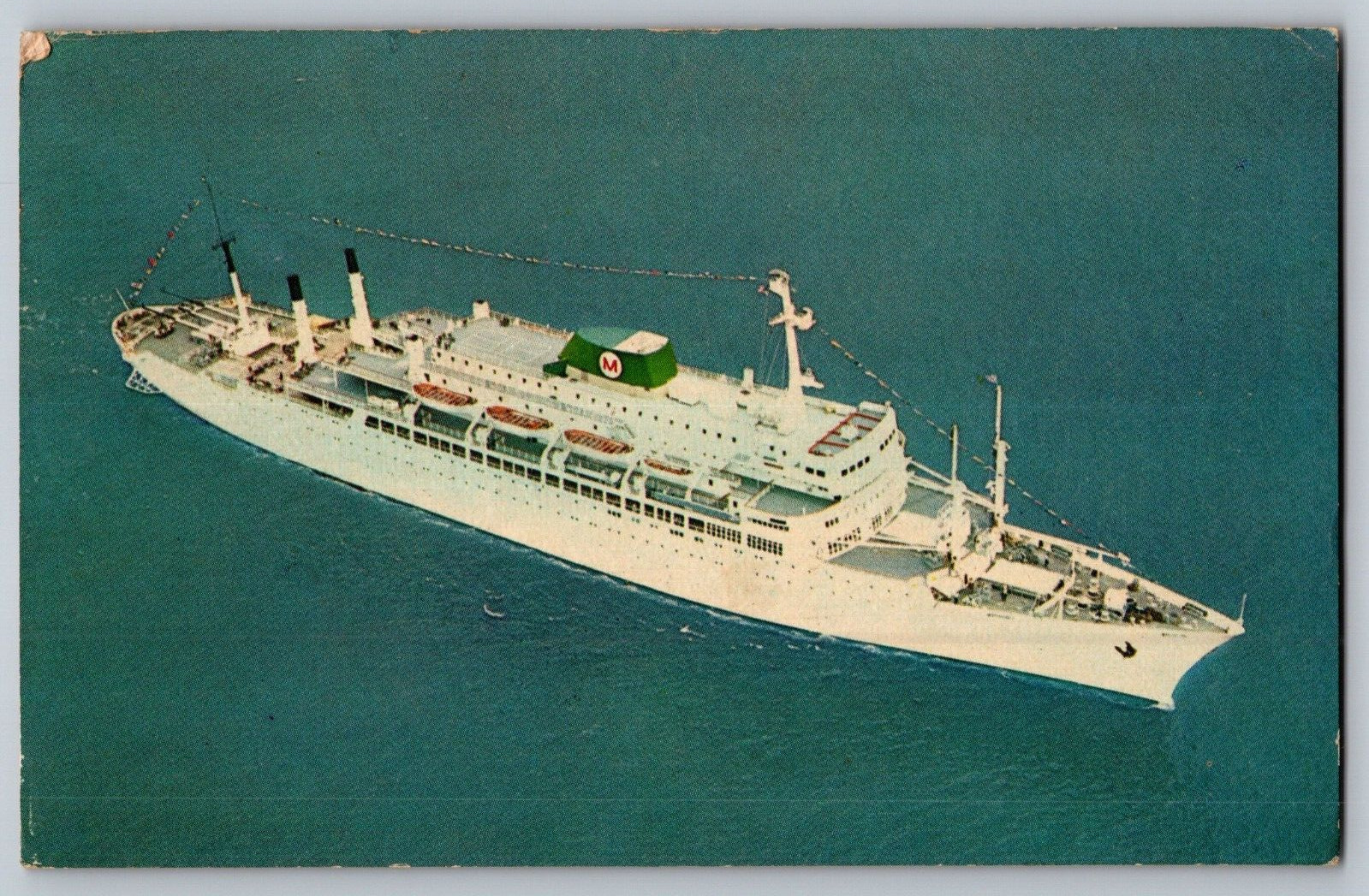 Vintage Postcard Passenger Liners Brasil and Argentina Moore-McCornack Ship