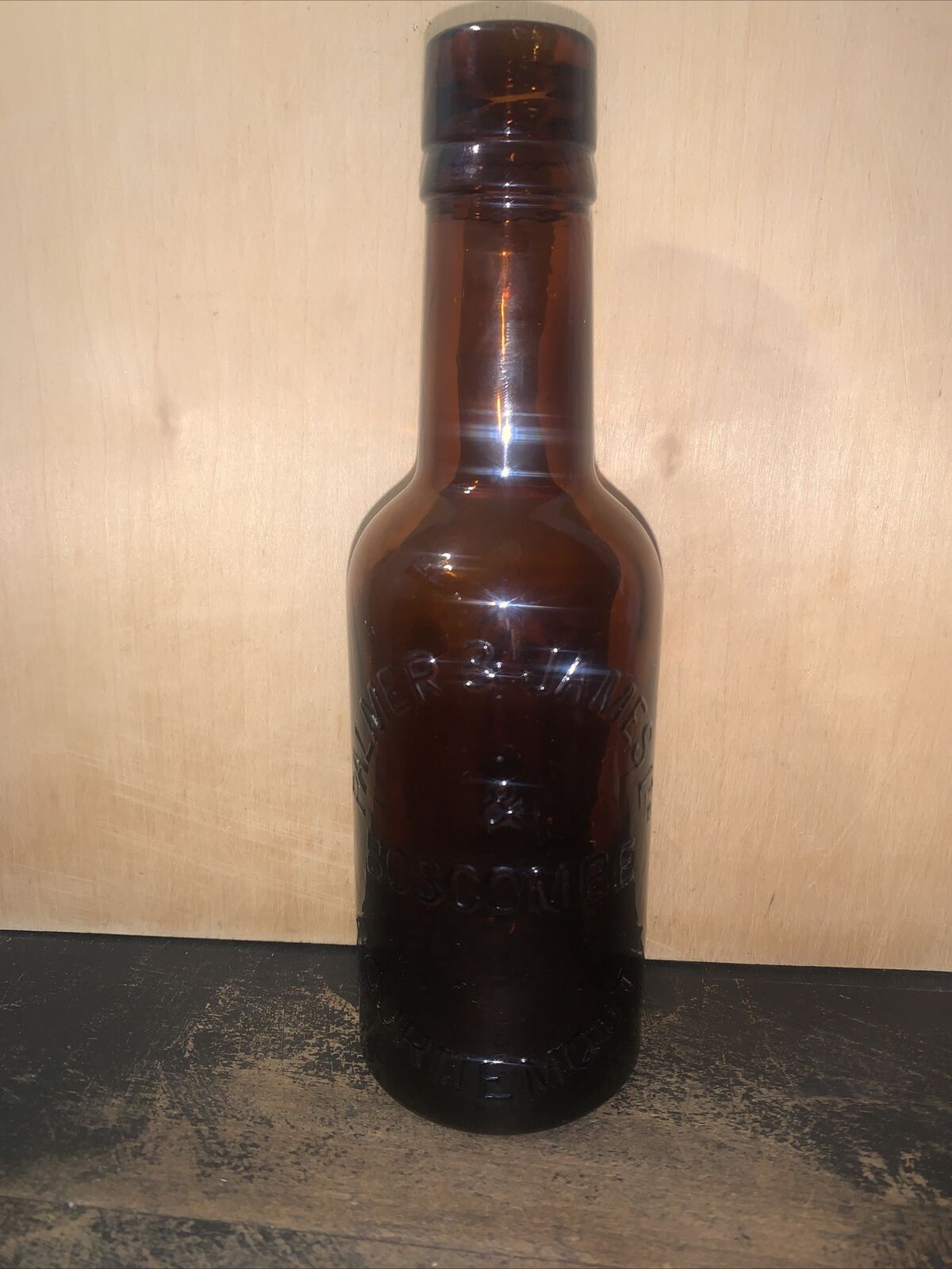 -Antique English Bottle- ￼Palmer And James And Boscombe￼. Bournemouth England