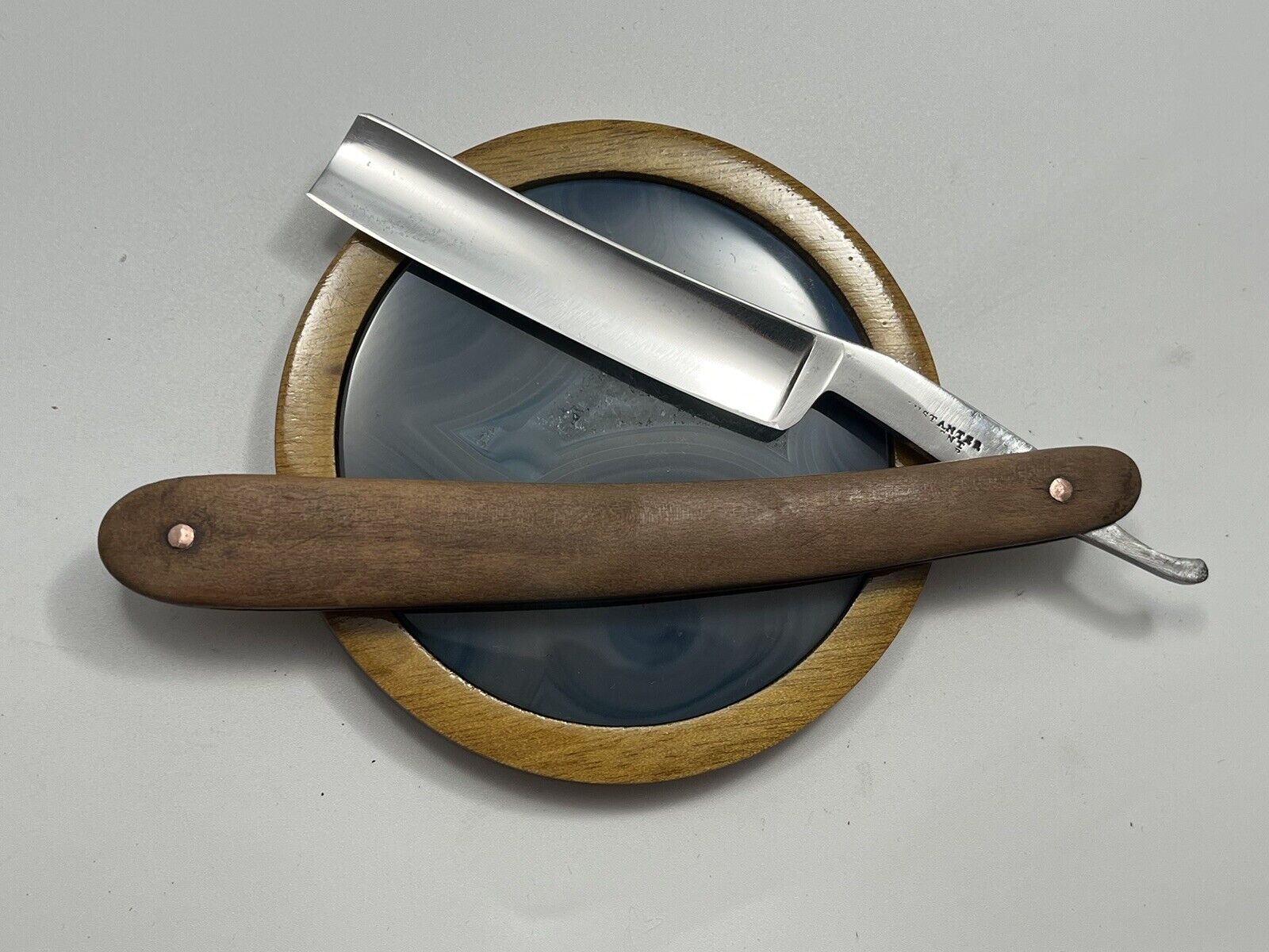 Very Old  5/8” Partial Manufactures Name Straight Razor Shave Ready
