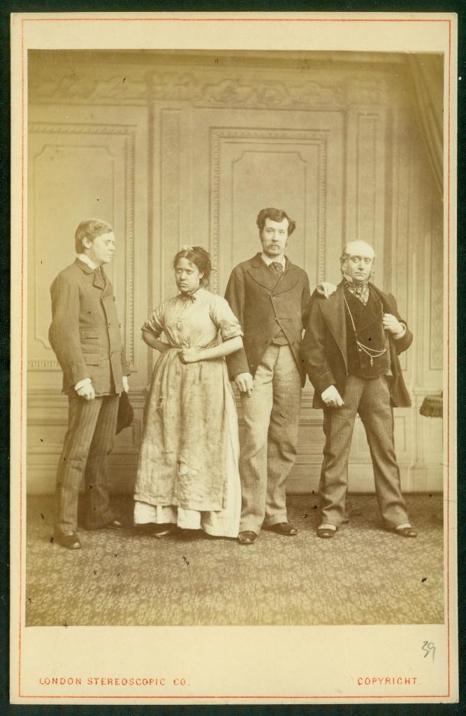 S11, 034-12, 1875, Cabinet Card, Scene from Stage Play \