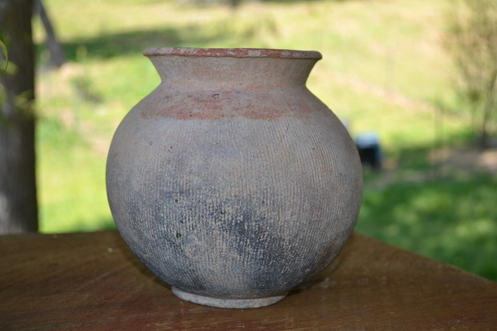 Ancient Archaic BAN CHIANG Pottery Pot Vessel Northern Thailand Cord Wrap