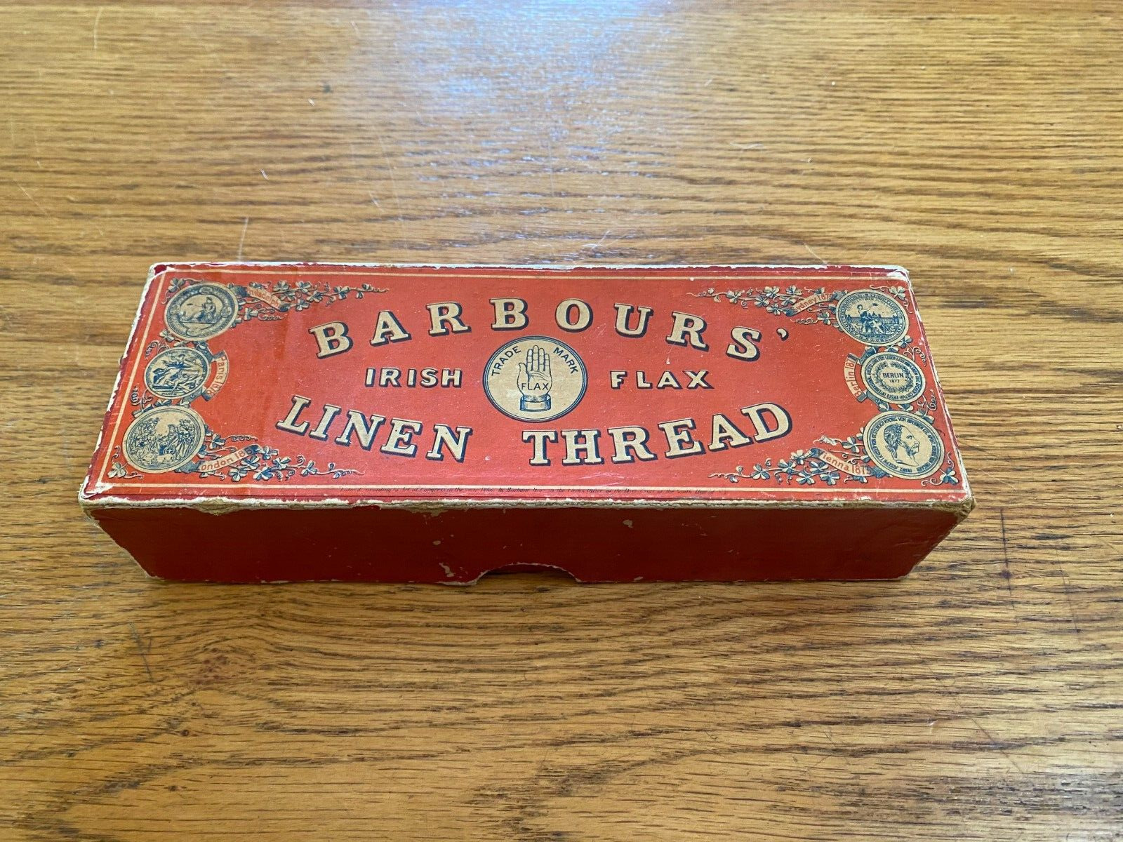 Barbour\'s Irish Flax Linen Thread Cardboard Box - 1888