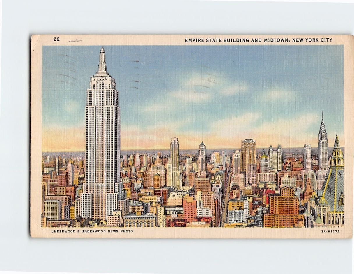 Postcard Empire State Building & Midtown New York City New York USA