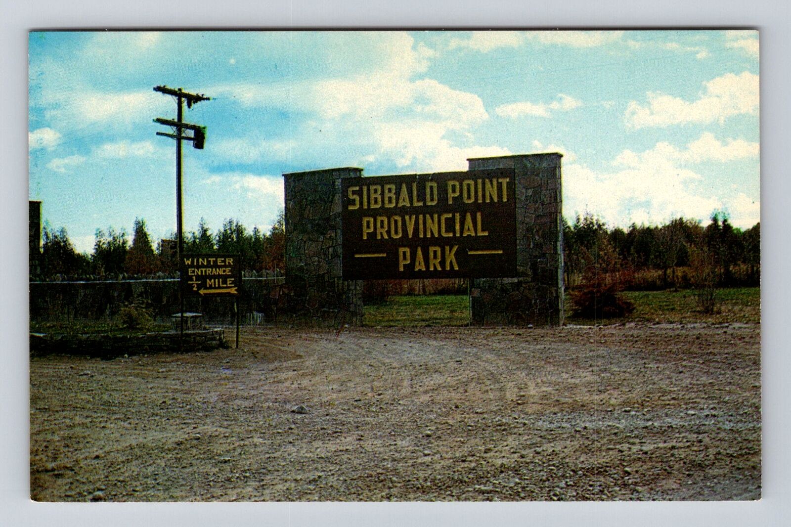 Lake Simcoe Ontario-Canada, Sibbald's Point Provincial Park, Vintage Postcard