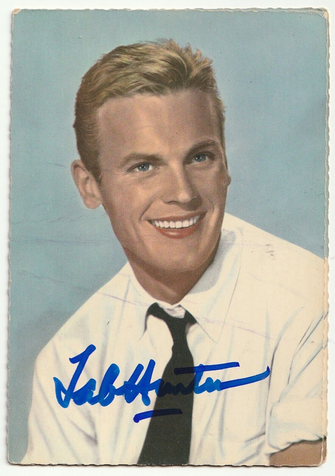 Tab Hunter Hand Signed 1950\'s Autographed Vintage Photocard Original Signature