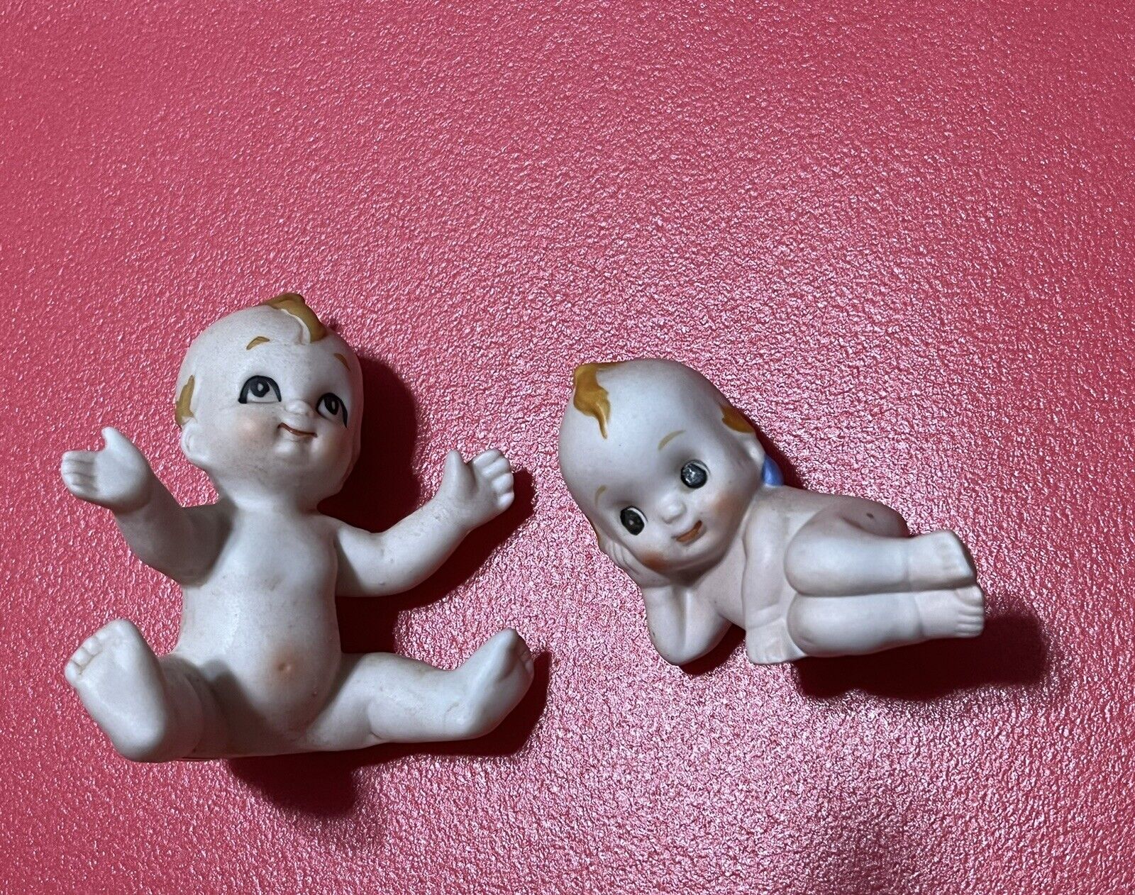 2 Vintage Kewpie Ceramic Baby Figure Figurines