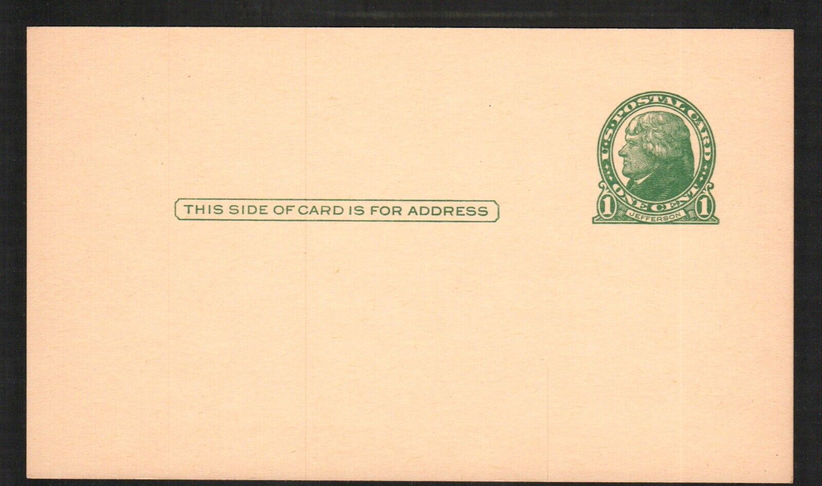Old Postcard Postal Card Jefferson Postage Early 1900s
