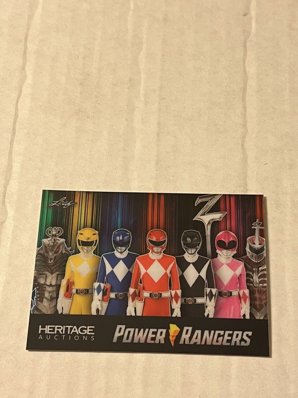 2024 National NSCC Heritage Auction Power Rangers Promo Card /500 HA-N-08