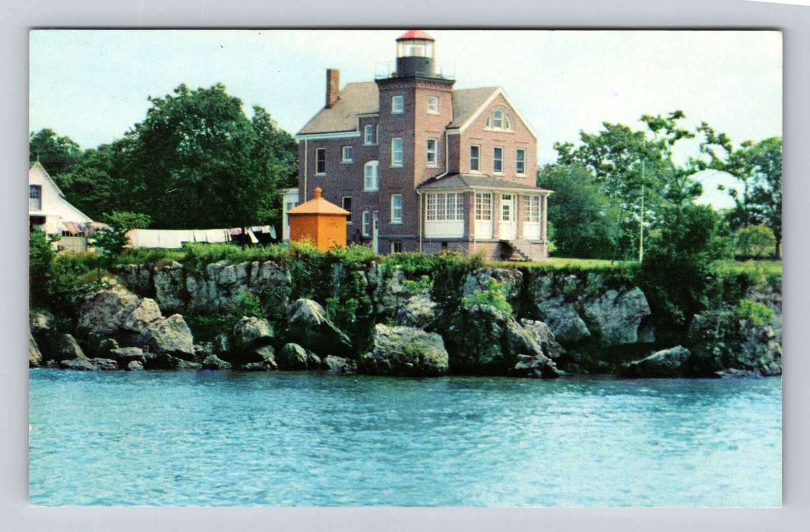 Put-In-Bay OH-Ohio, Historic 1897 South Bass Island Lighthouse, Vintage Postcard