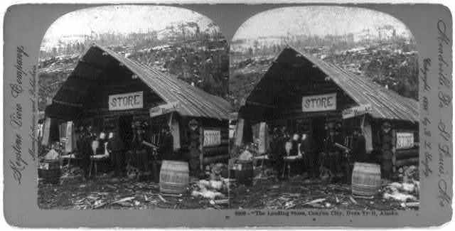 The leading store, Canyon City, Dyea Trail, Alaska c1900 Old Photo