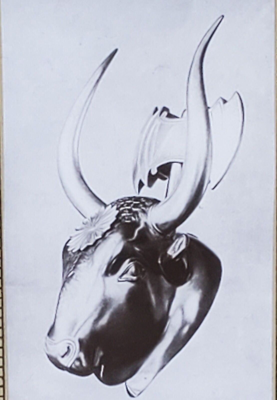 Silver Bull\'s Head (Rhyton), National Museum Athens,, Magic Lantern Glass Slide,