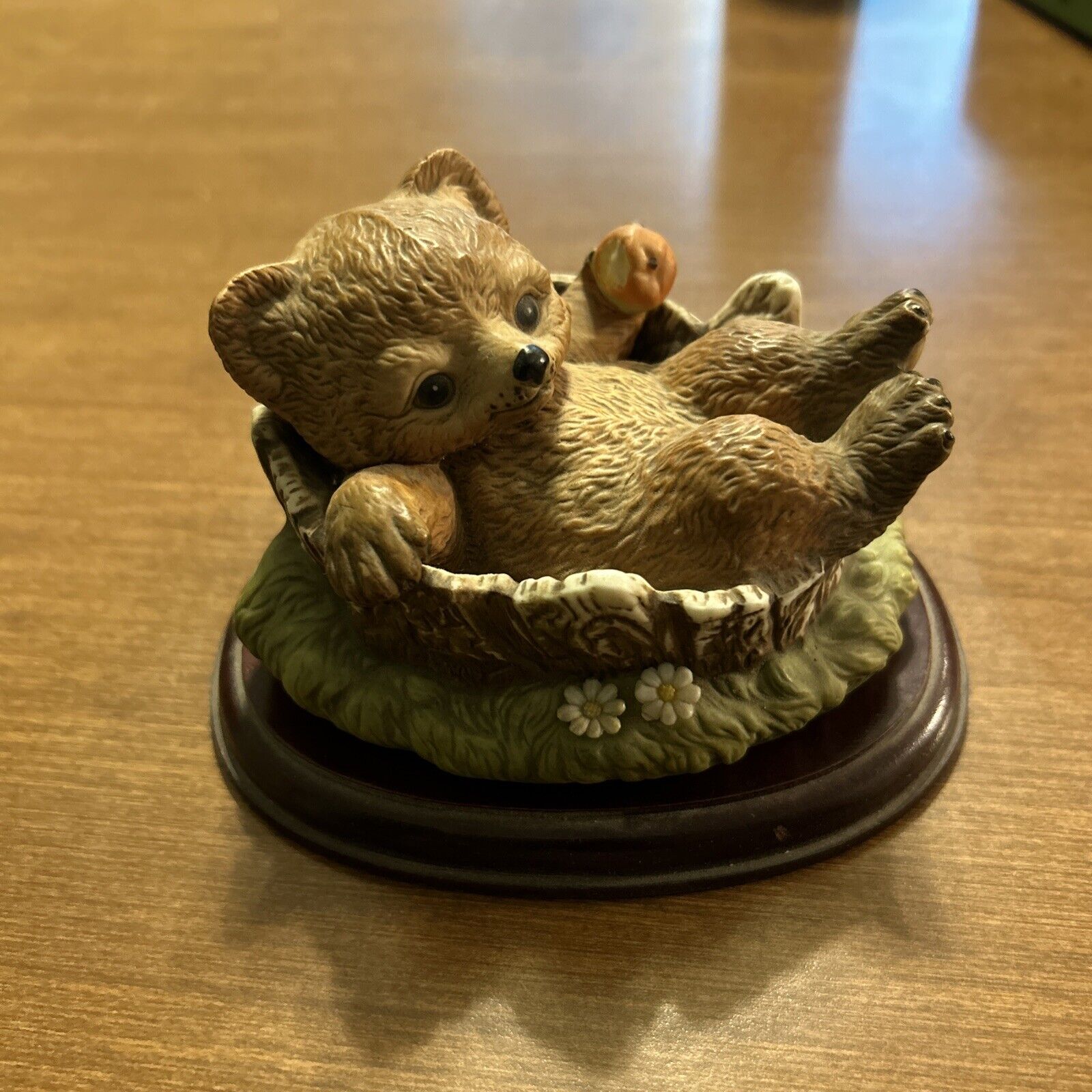 Vintage Masterpiece Porcelain From Homco 1986. Brown Bear