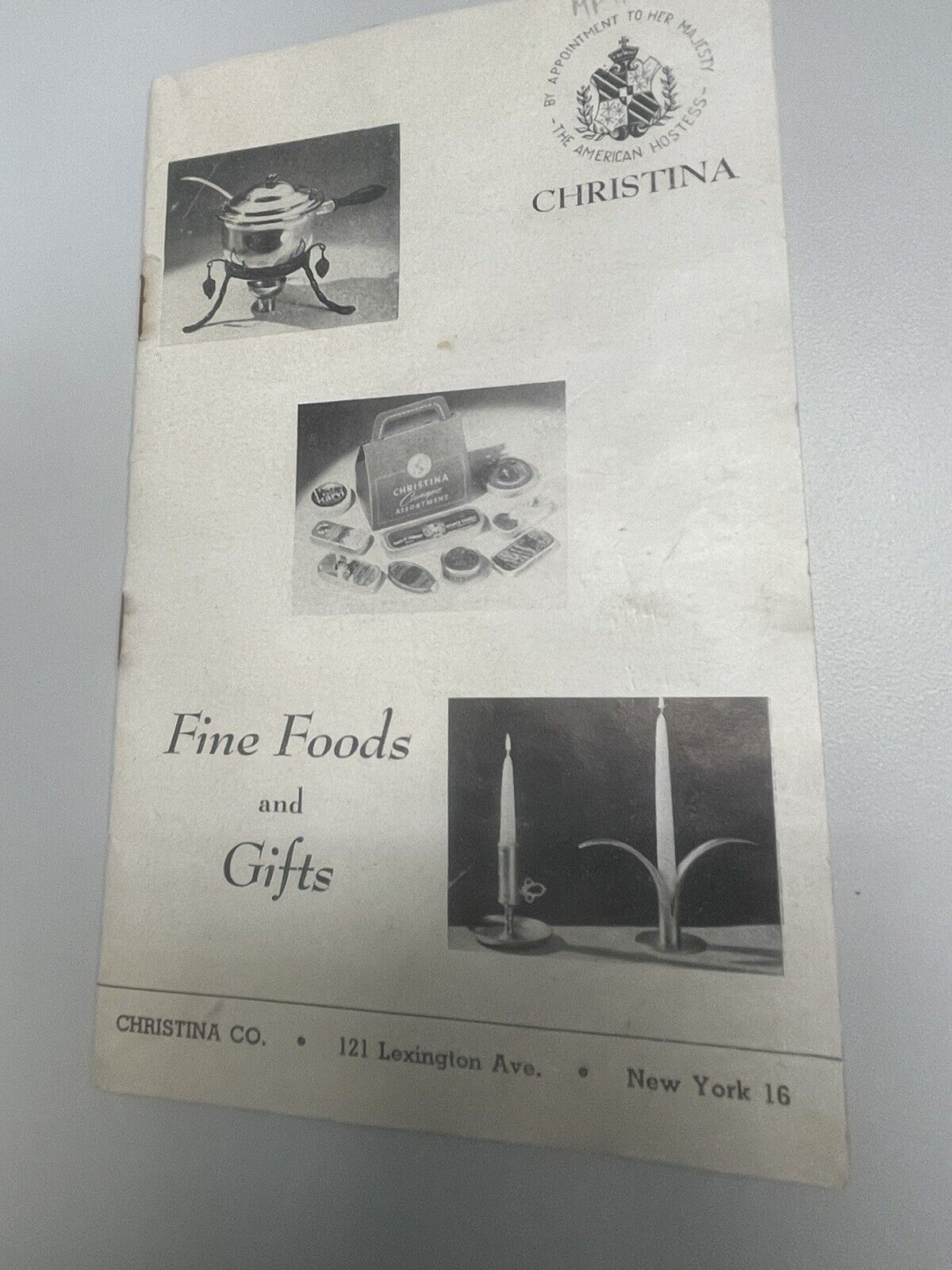 Christina Co Old Vintage Fine Foods & Gifts Food & Gift Catalog Pheasant Oysters