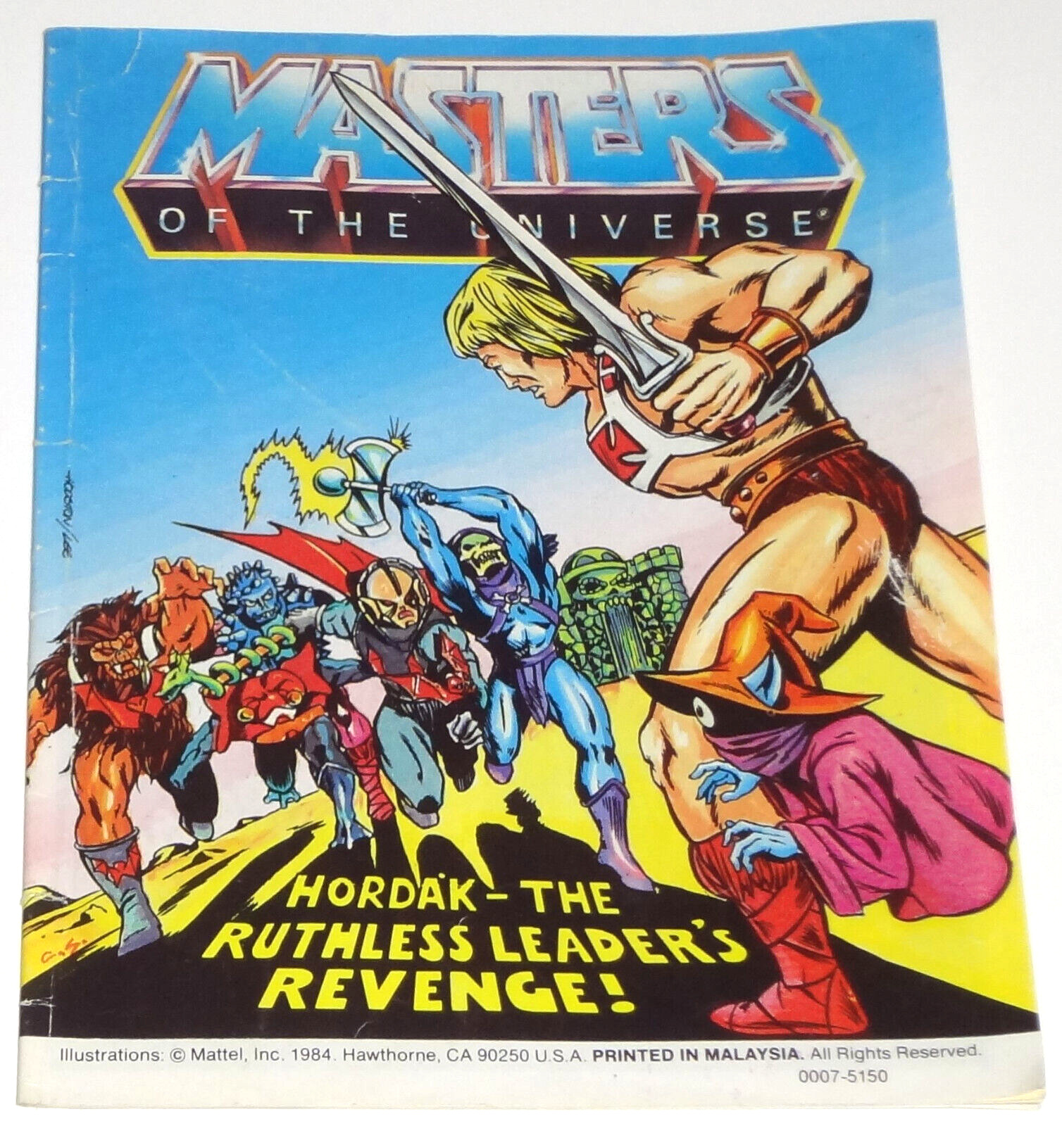 1984 MATTEL MASTERS OF THE UNIVERSE HORDAK\'S REVENGE #29 MINI COMIC MOTU HE-MAN