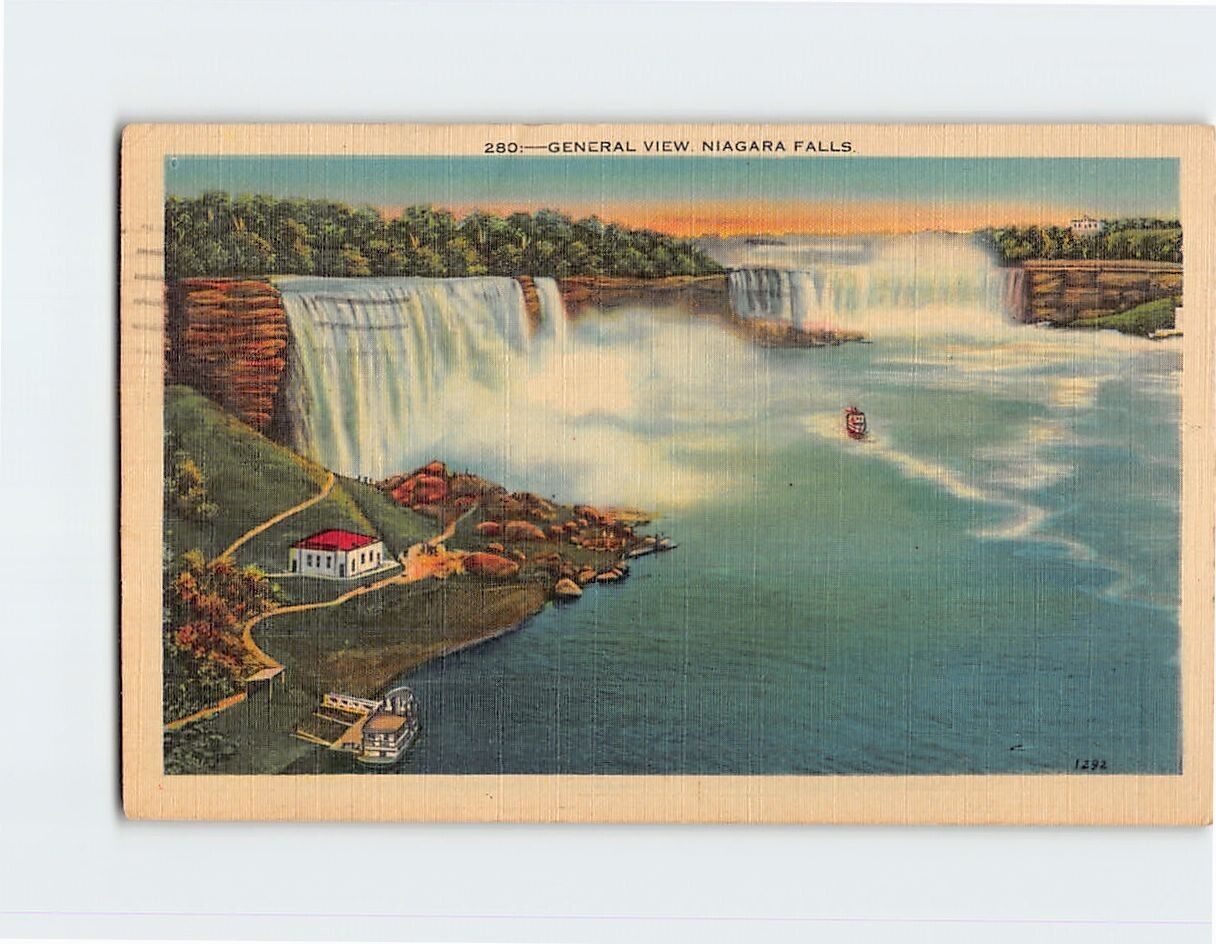 Postcard General View Niagara Falls