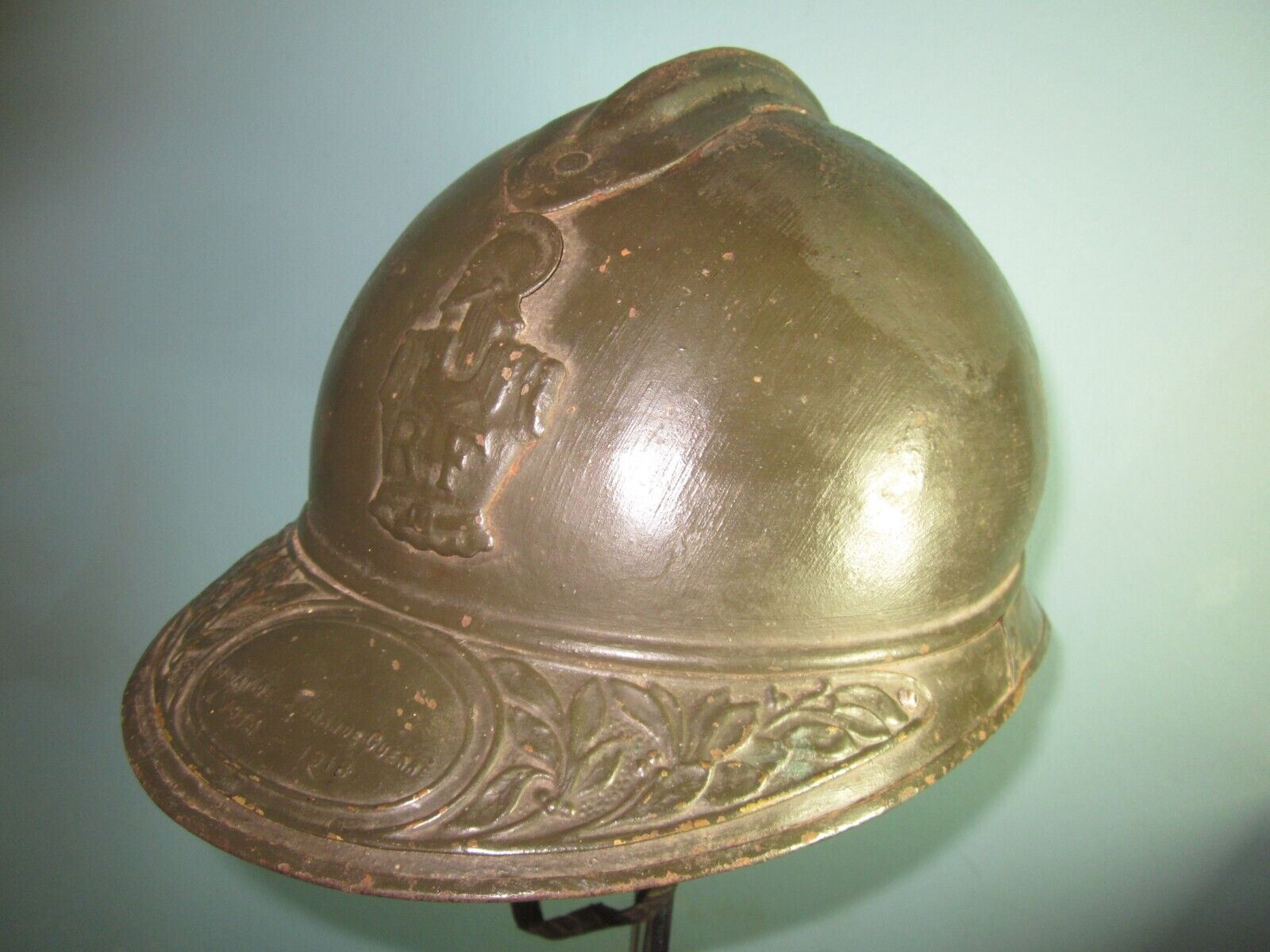 bigsize WW1 French M15 engineers genie helmet casque stahlhelm casco elmo 胄 1GM
