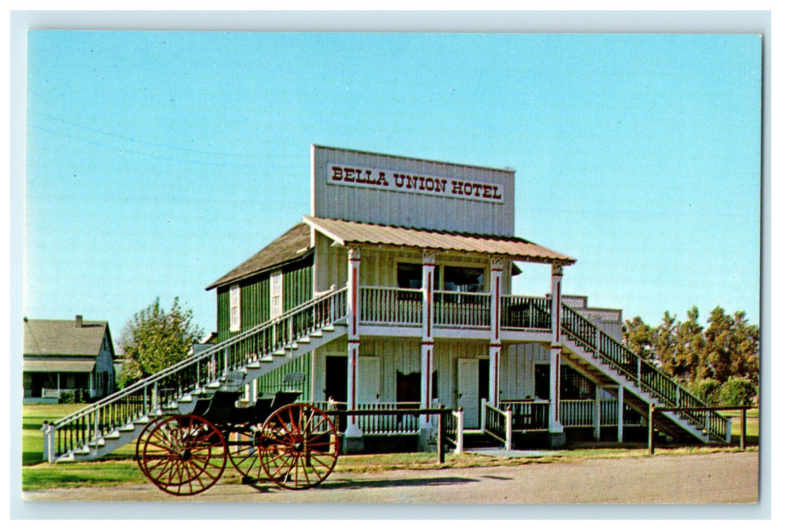 c1950s Bella Union Hotel Bakersfield California CA Unposted Postcard