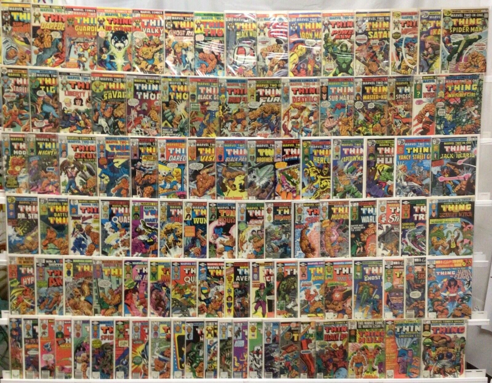 Marvel Comics Marvel Two-In-One Run Lot 2-100 Plus Annual 1,3-7 Missing in Bio