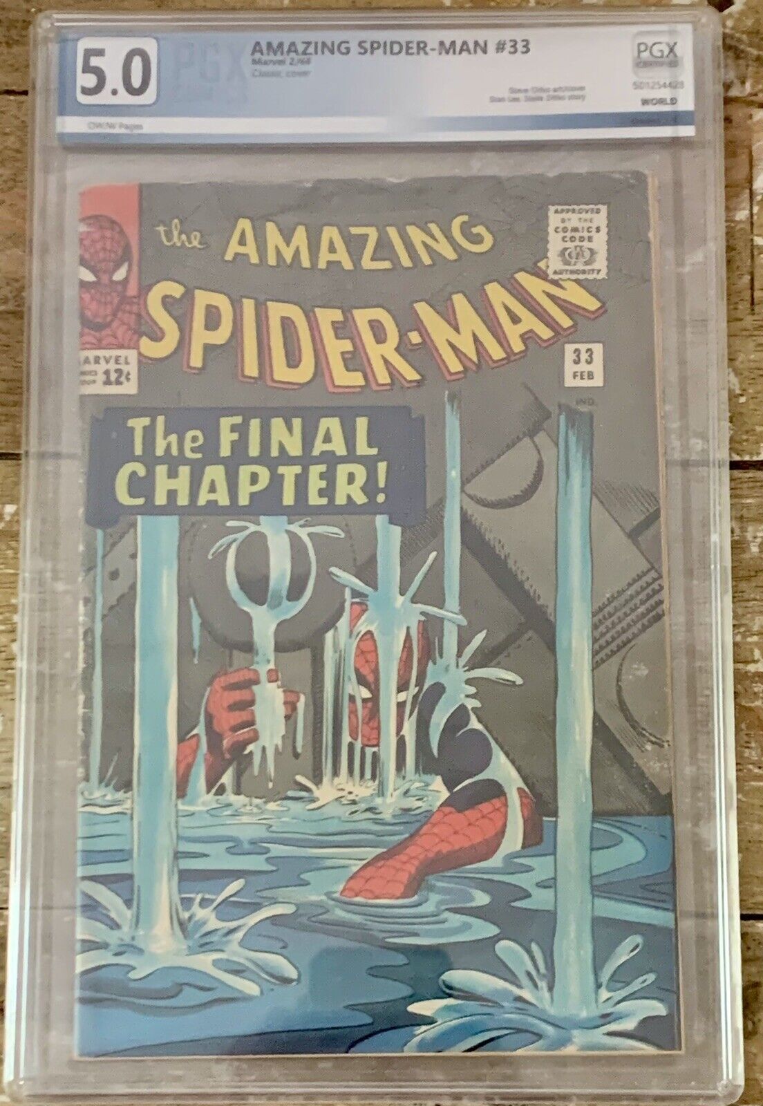 Amazing Spider-Man #33 Graded PGX 5.0 The Final Chapter Ditko Cover 1966 Marvel
