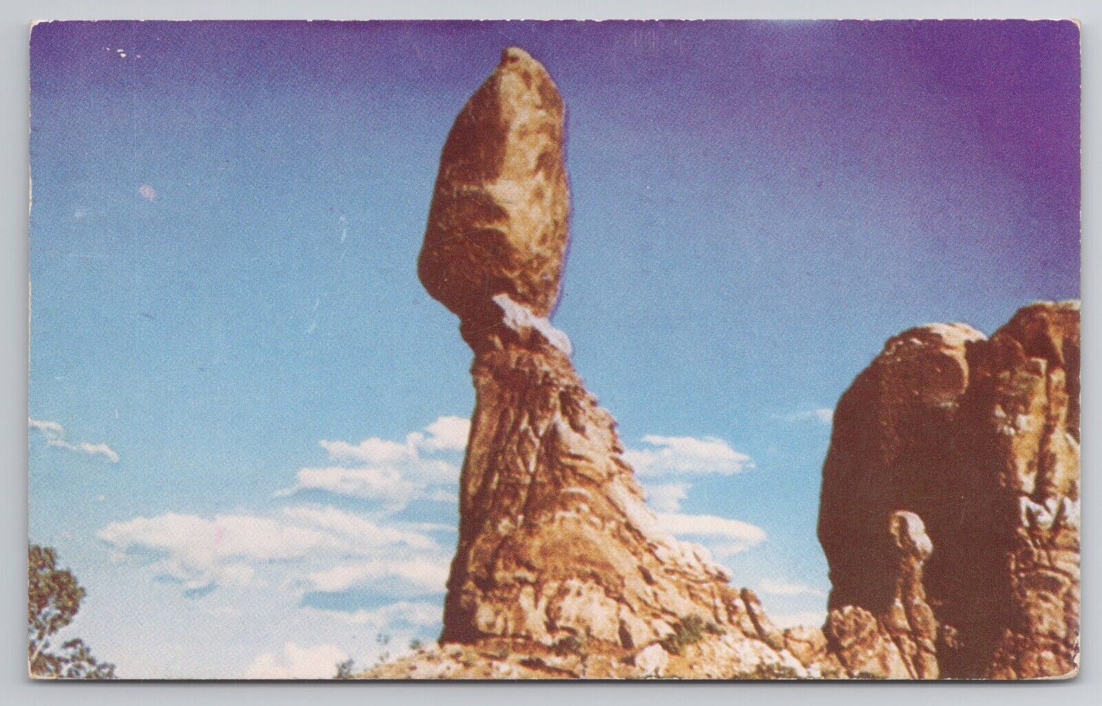 1953 Postcard Balanced Rock Moab Utah Monument