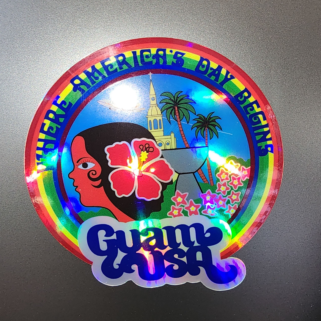 Vintage Guam GVB Sticker