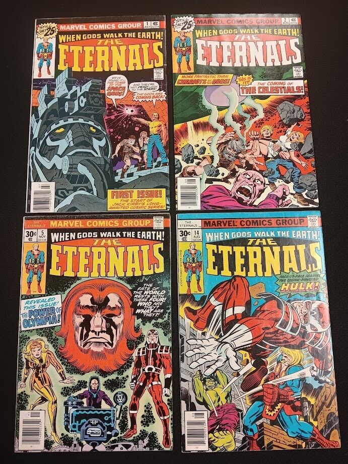 Bundle of FOUR Eternals Comic Books- KEY ISSUES: #1, #2, #5, #14- SEE LISTING