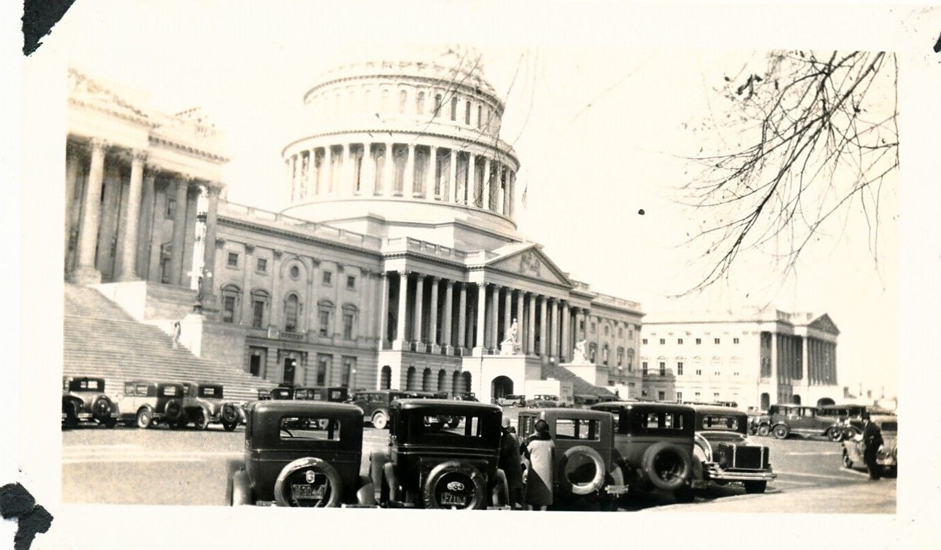 Vintage Photo Snapshot:  1926 Washington DC Old Cars Capitol #67