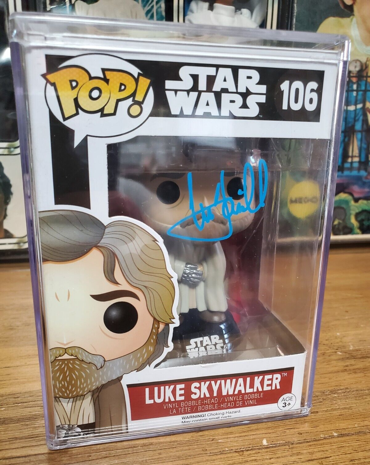 Mark Hamill Signed Funko Pop Official Pix Authentic Autograph Hologram Star Wars