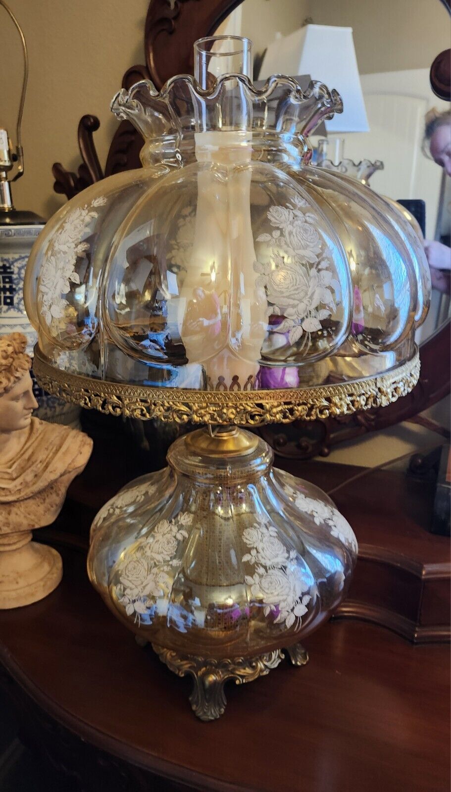 Vintage Gone With The Wind Style Lamp 1970s?