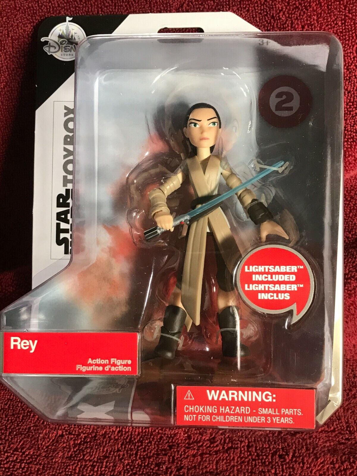Star Wars TOYBOX Disney Store Exclusive Rey #2 Lightsaber included BNIB