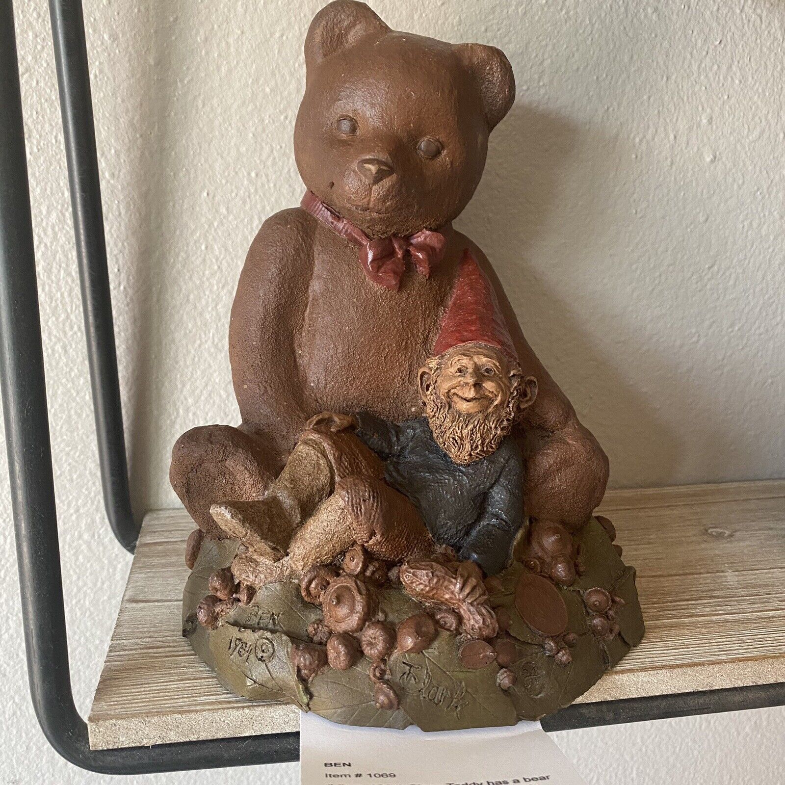 Tom Clark Gnome 1984 BEN Bear #84 8” tall Heavy